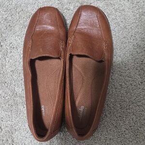 Clarks Tan Slip-On Loafers